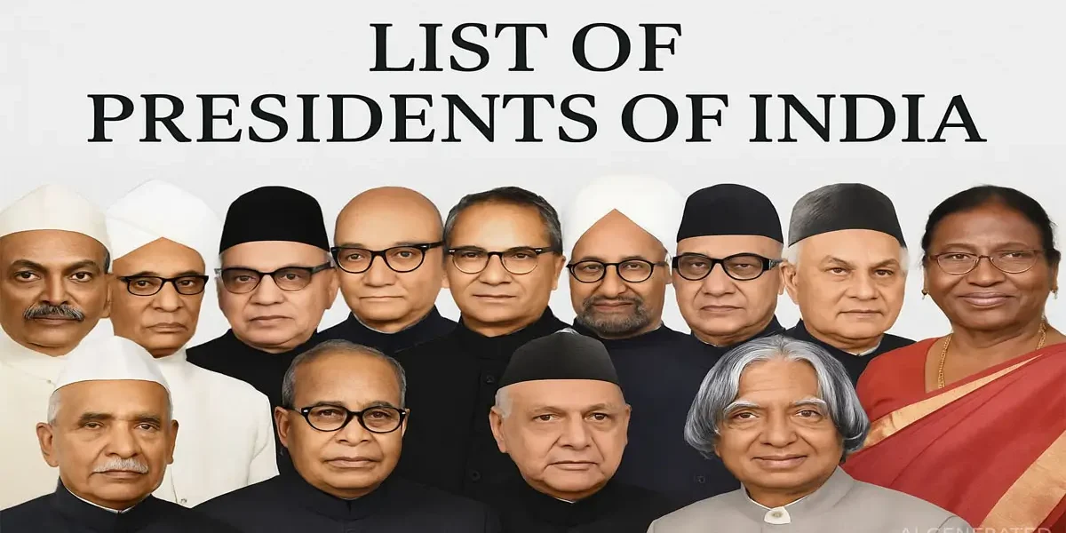 Complete List of Presidents of India (1952–2025) – Names, Terms, and Facts 2 List of President of India