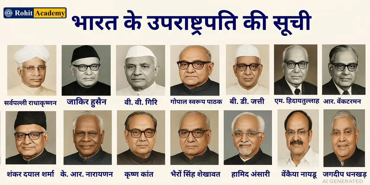 भारत के उपराष्ट्रपति की सूची