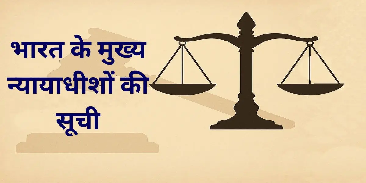 भारत के मुख्य न्यायाधीशों की सूची (1950 से 2025 तक) 2 भारत के मुख्य न्यायाधीशों की सूची