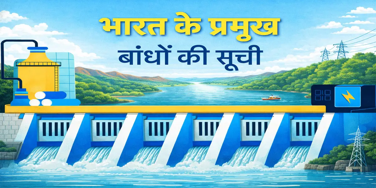 भारत में महत्वपूर्ण बांधों, जलाशयों और नदियों की सूची 2 भारत में महत्वपूर्ण बांधों, जलाशयों और नदियों की सूची