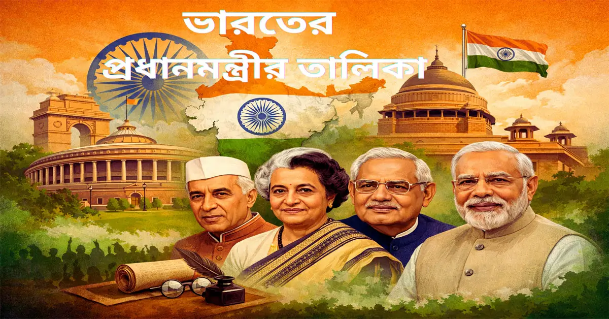 ভারতের প্রধানমন্ত্রীর তালিকা