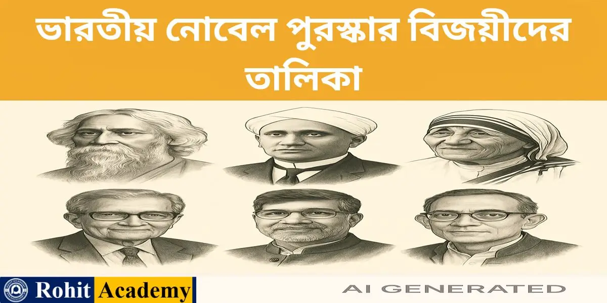 ভারতীয় নোবেল পুরস্কার বিজয়ীদের তালিকা 1 ভারতীয় নোবেল পুরস্কার বিজয়ীদের তালিকা