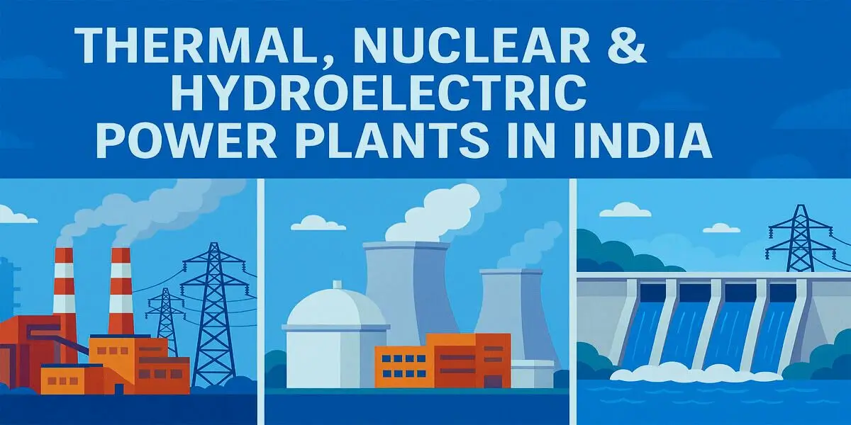 Thermal, Nuclear, and Hydroelectric Power Plants in India 6 THERMAL, NUCLEAR & HYDROELECTRIC POWER PLANTS IN INDIA