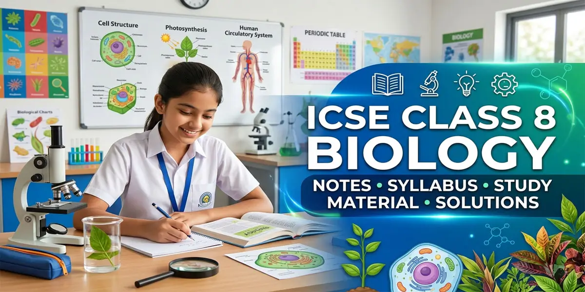 ICSE Class 8 Biology Notes, Syllabus, Study Material & Solutions 1 ICSE Class 8 Biology