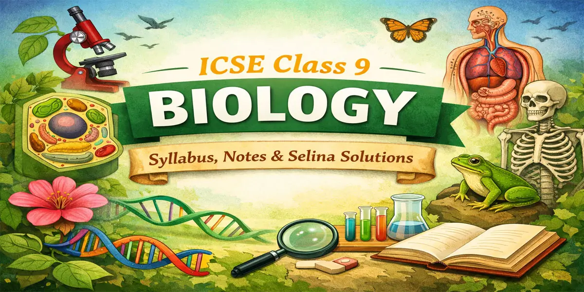 ICSE Class 9 Biology – Notes, Syllabus, Selina Solutions & Study Material 1 ICSE Class 9 Biology