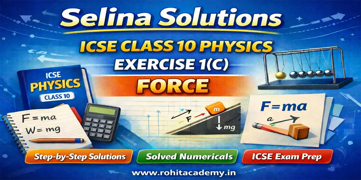 Selina Solutions ICSE Class 10 Physics Exercise 1(C) Force