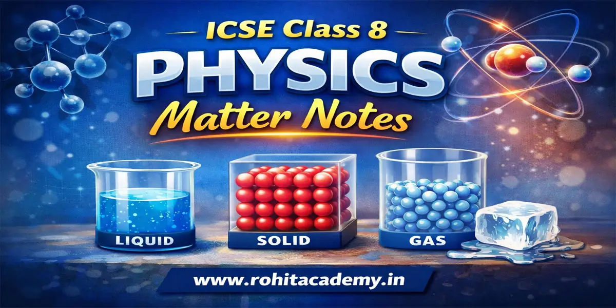 ICSE Class 8 Physics Chapter 1 Matter Notes