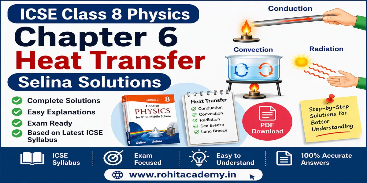 ICSE Class 8 Physics Chapter 6 Heat Transfer Selina Solutions