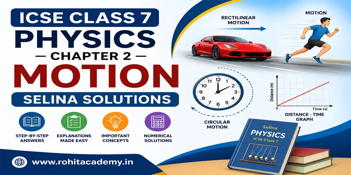 ICSE Class 7 Physics Chapter 2 Motion Selina Solutions 1 ICSE Class 7 Physics Chapter 2 Motion Selina Solutions
