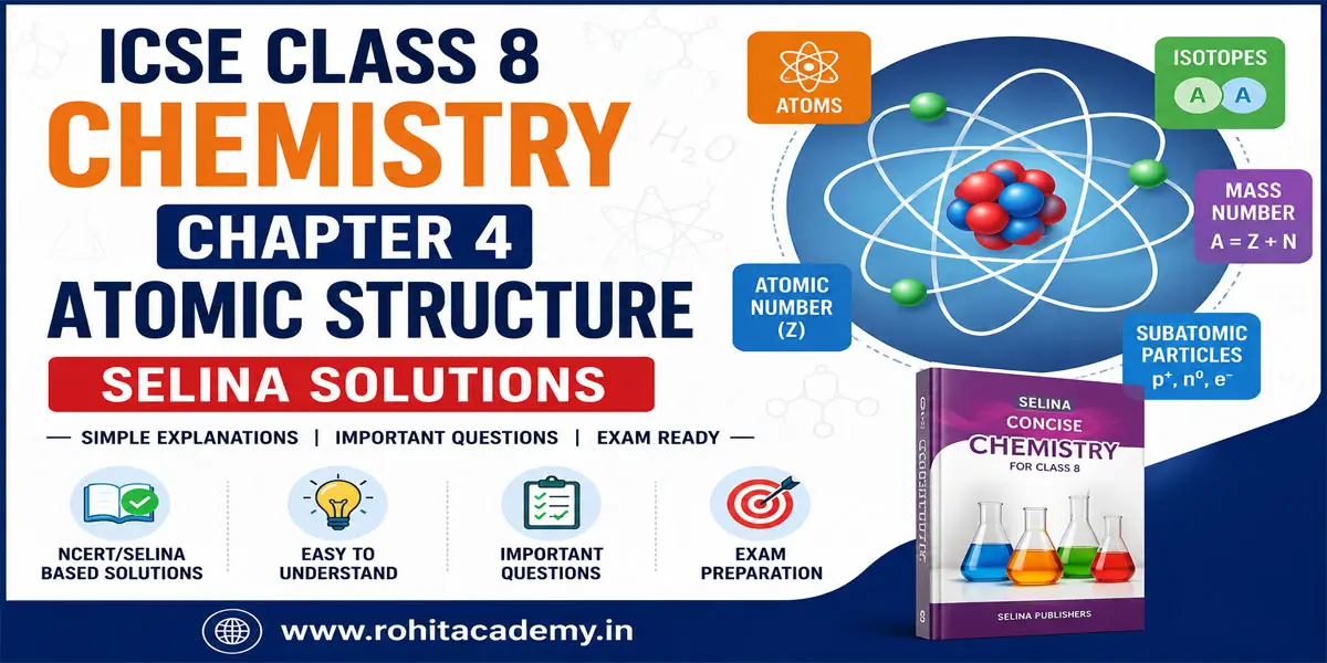 ICSE Class 8 Chemistry Chapter 4 Atomic Structure Selina Solutions 1 ICSE Class 8 Chemistry Chapter 4 Atomic Structure Selina Solutions