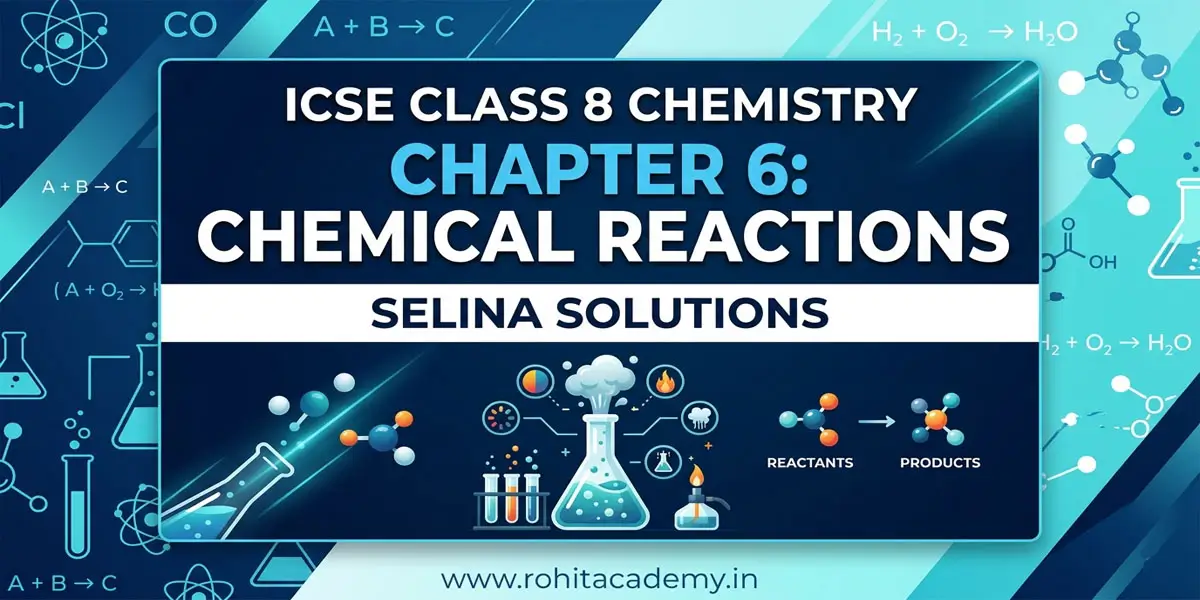 ICSE Class 8 Chemistry Chapter 6 Chemical Reactions Selina Solutions