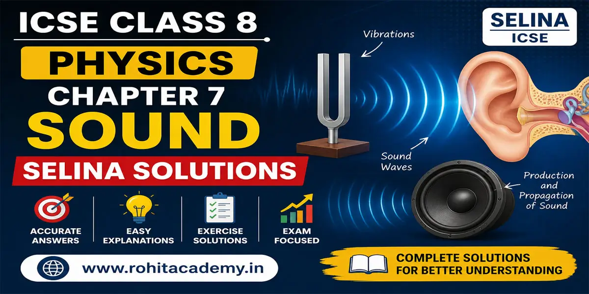 ICSE Class 8 Physics Chapter 7 Sound Selina Solutions 1 ICSE Class 8 Physics Chapter 7 Sound Selina Solutions
