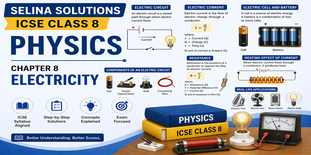 Electricity concepts for ICSE Class 8