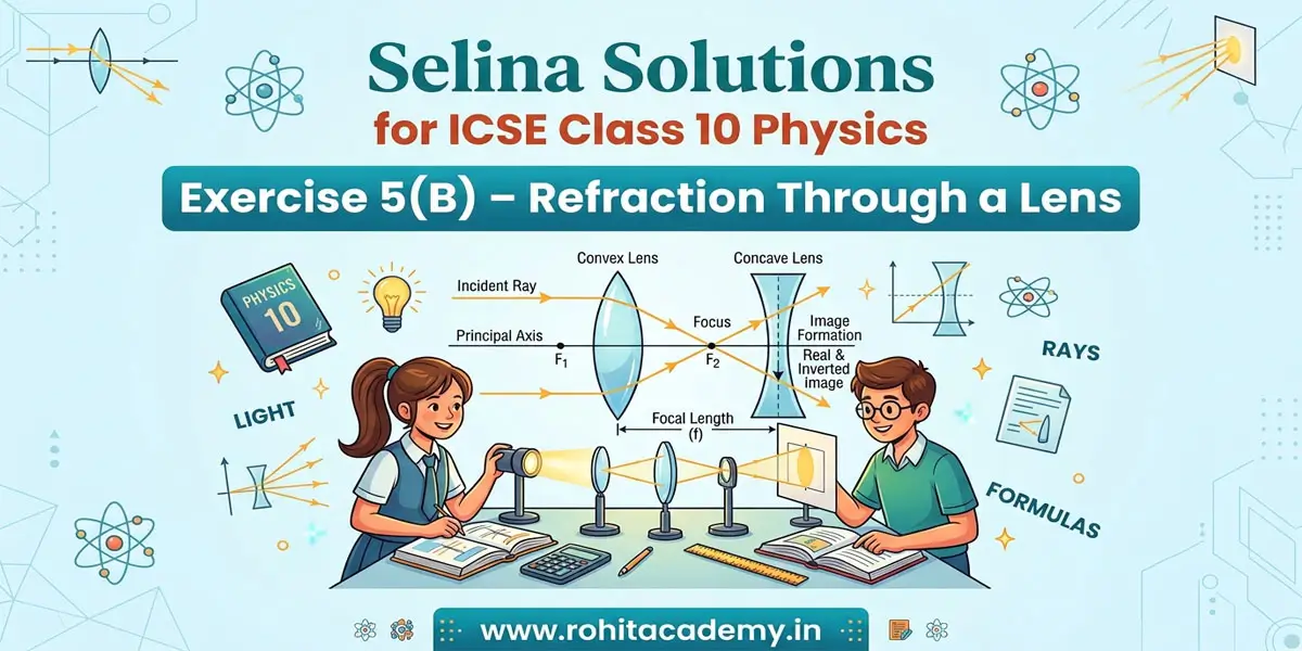 ICSE Class 10 Physics Chapter 5 Exercise 5(B) Selina Solutions