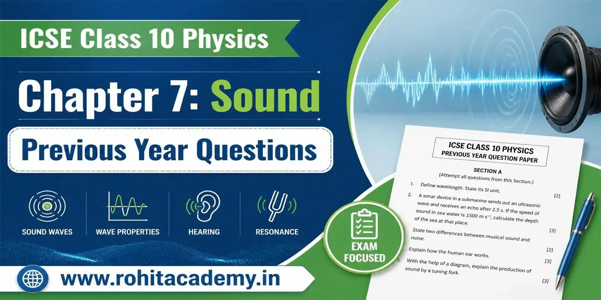 ICSE Class 10 Physics Chapter 7 Sound Previous Year Questions with Answers 1 ICSE Class 10 Physics Chapter 7 Sound Previous Year Questions