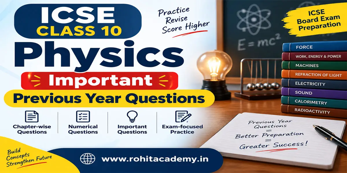 ICSE Class 10 Physics Important Previous Year Questions