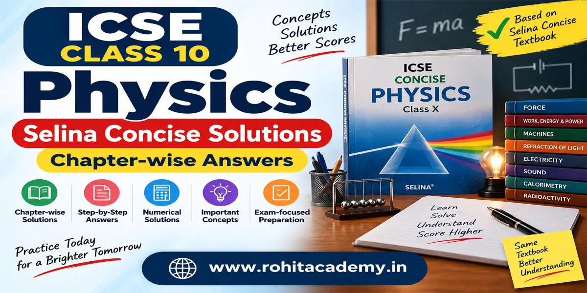 ICSE Class 10 Physics Selina Concise Solutions – Chapter wise Answers 1 ICSE Class 10 Physics Selina Concise Solutions