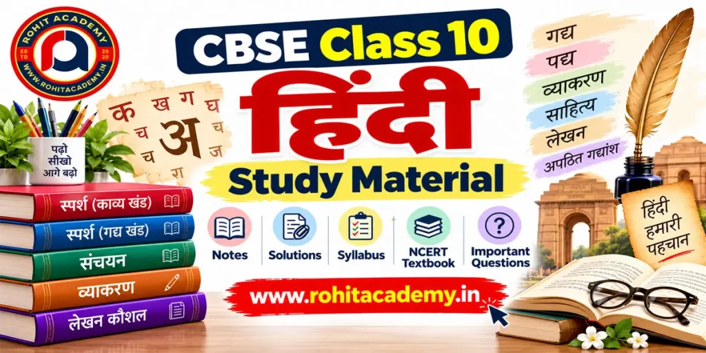 CBSE Class 10 Hindi Study Material: Notes, NCERT Solutions and ...